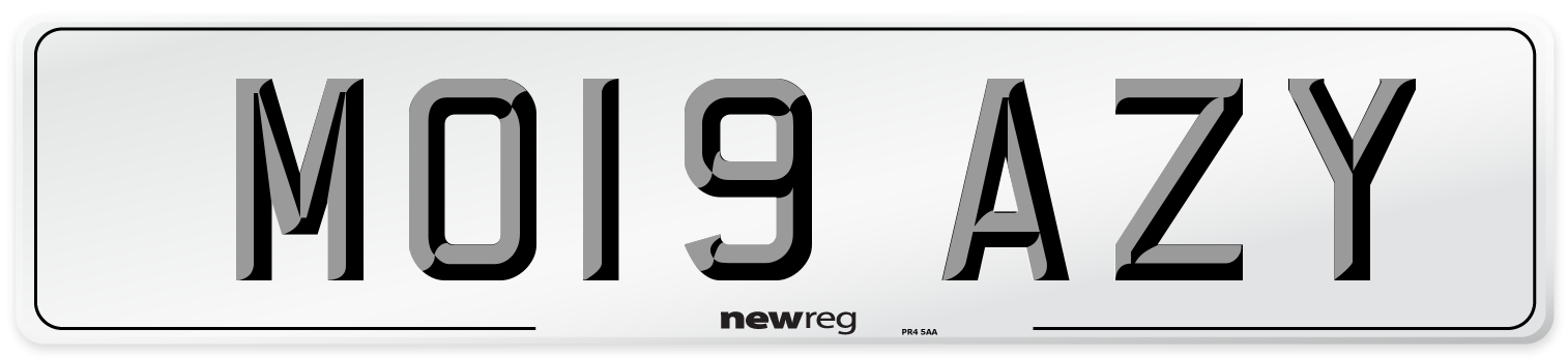 MO19 AZY Number Plate from New Reg